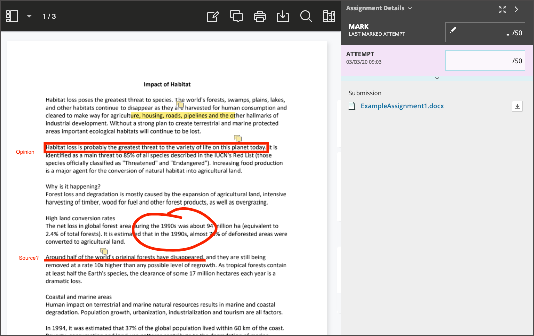 annotate an article example